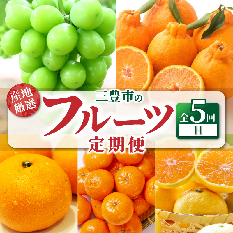M64-0076_【ふるさと納税】産地厳選三豊のフルーツ5回定期便 H