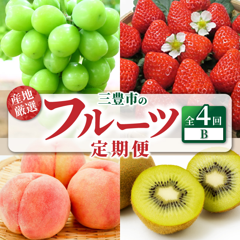 M64-0064_産地厳選三豊のフルーツ4回定期便 B