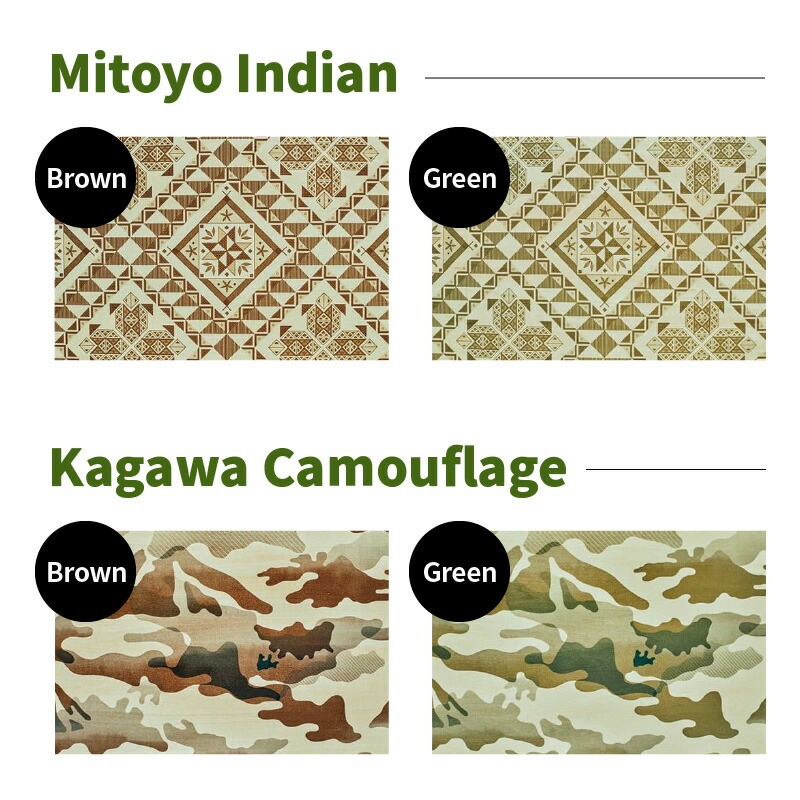 M71-0003-2_ããµãããšçŽçšãchabu table Mitoyo Indian(Green)