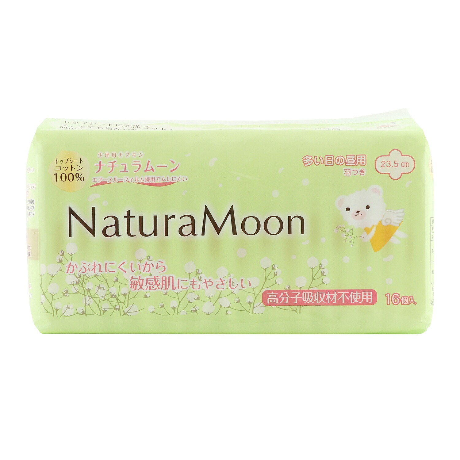 M186-0004_【ふるさと納税】ナチュラムーン生理用品　昼用羽付き16個入×6個