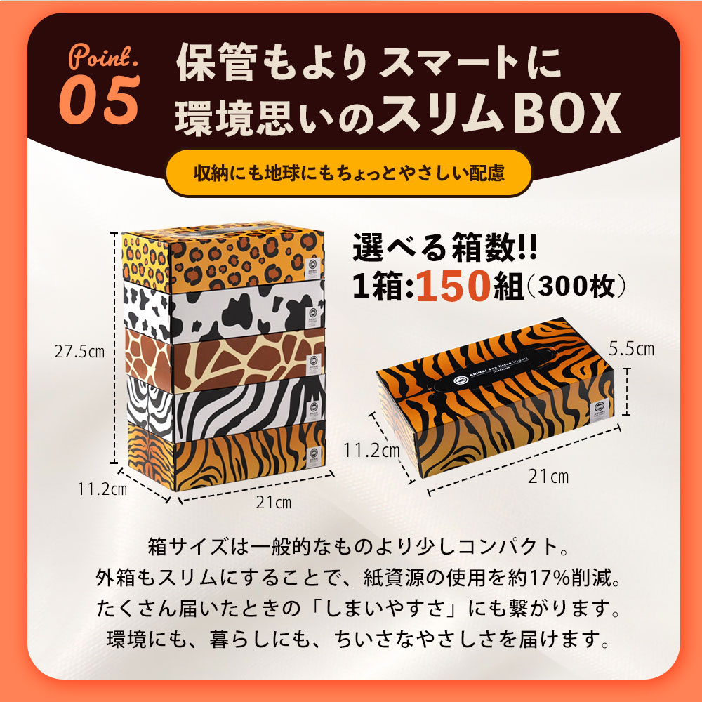 MH140-0137_ããµãããšçŽçšãæ¯æ3åãANIMAL Boxãã£ãã·ã¥ 5ç®±Ã2ããã¯