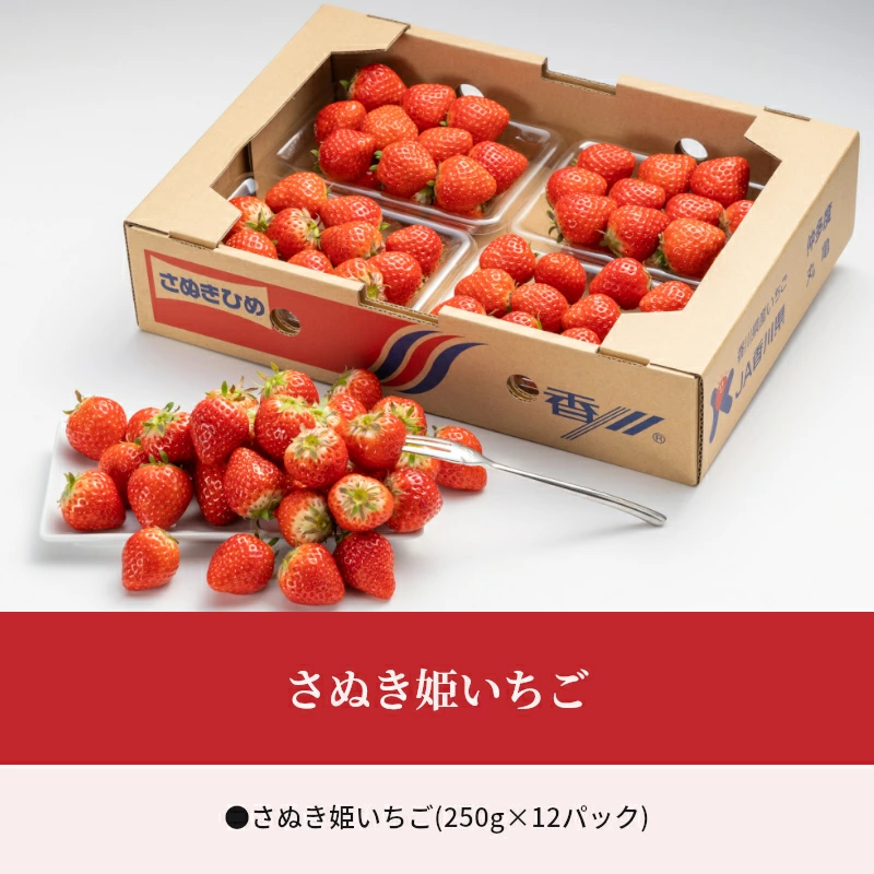 M102-0005_さぬき姫いちご (250g×12パック)