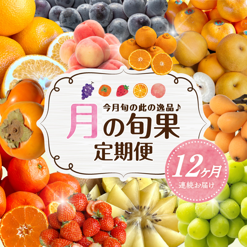 M102-0038_【ふるさと納税】月の旬果定期便♪(12ヶ月連続)