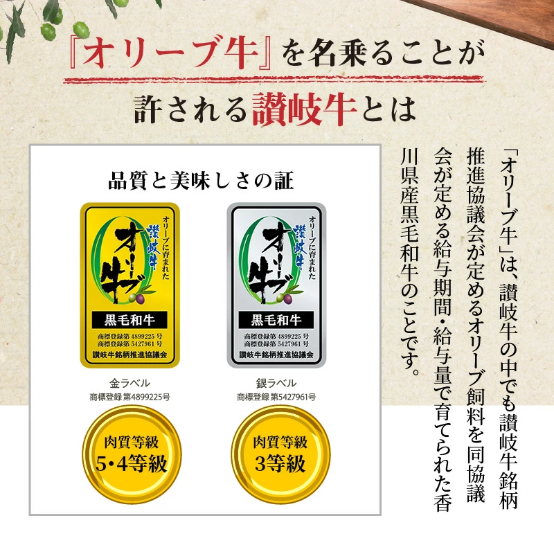 M18-0057_オリーブ牛と讃玄豚の焼肉セット450g(オリーブ牛ロース・モモ/讃玄豚肩ロース 各150g)