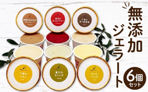 M138-0001_【ふるさと納税】 ここのときジェラート6点セット