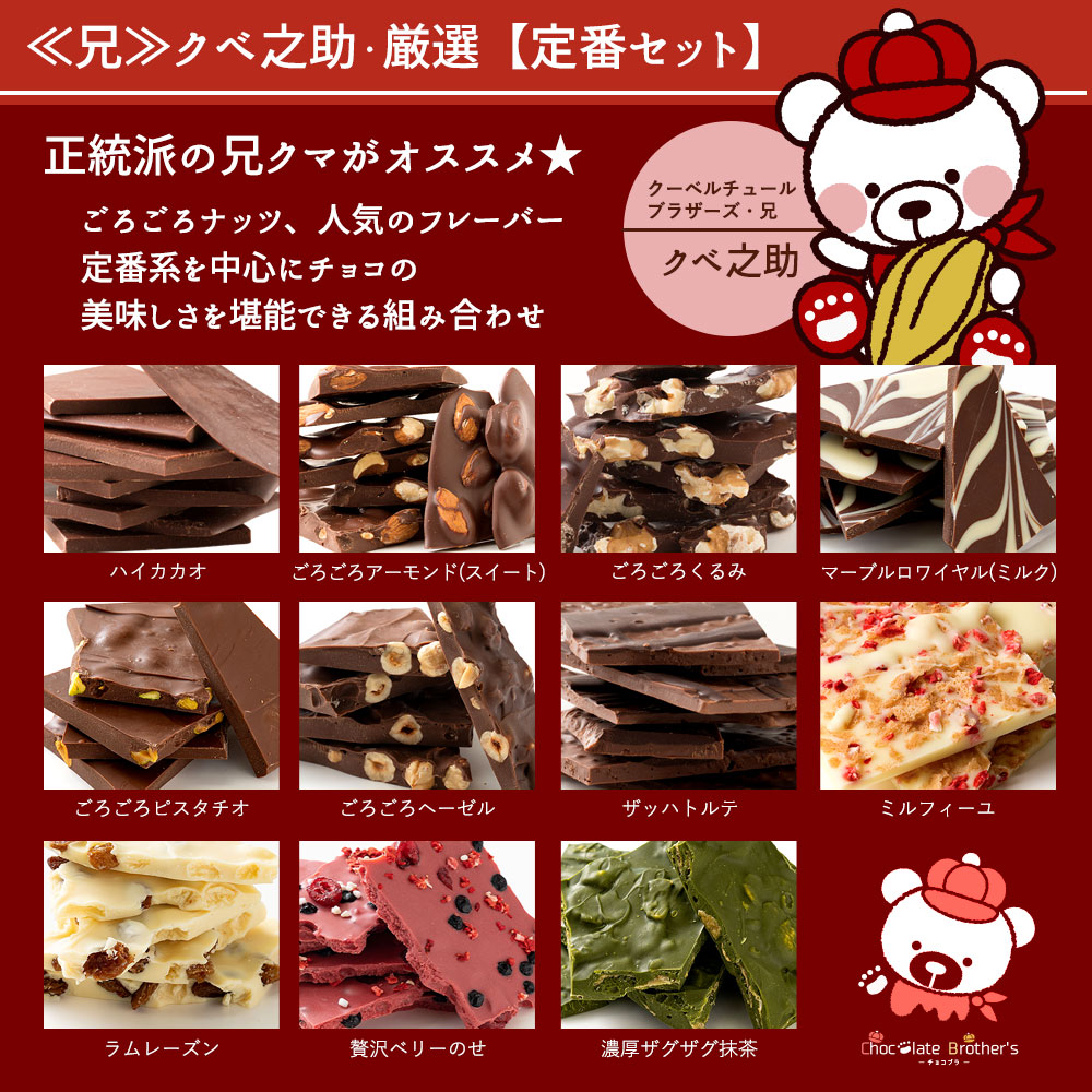 MH140-0022-550-2_クベ之助とチュル太山盛りChocolateBrothers GoGO!パック 550g【欲張りチュル太(弟)】