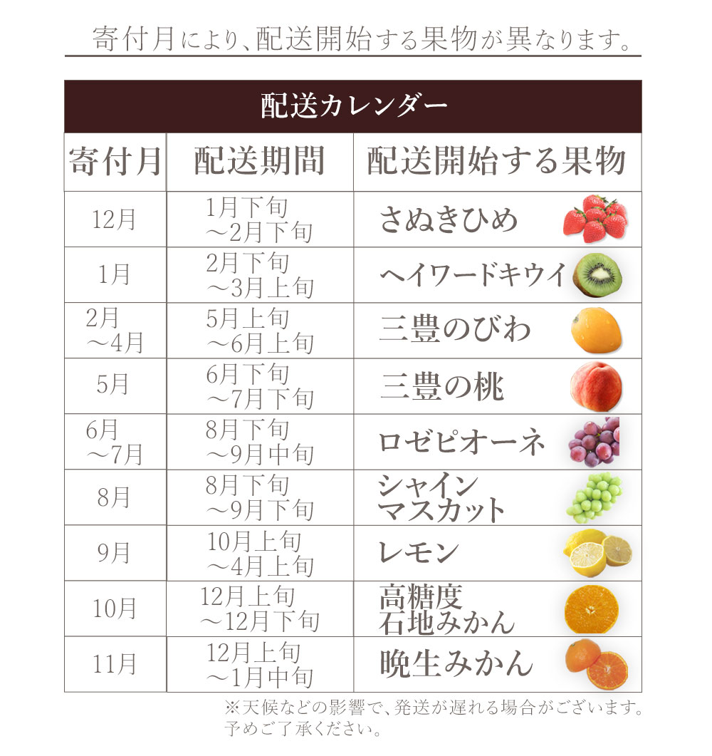 M160-0054_【配送不可地域：北海道・沖縄県・離島】フルーツ定期便 9回