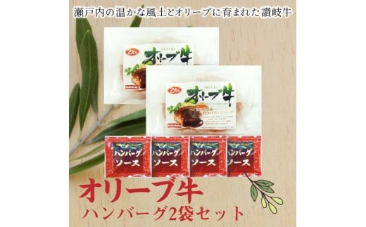 M04-0074_オリーブ牛 ハンバーグ2袋セット