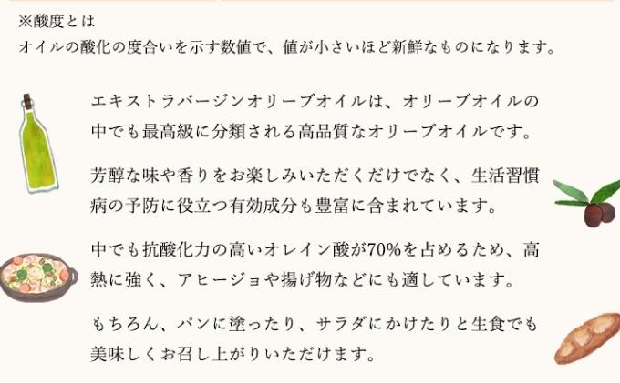 小豆島産100％　エキストラバージンオリーブオイル[手摘み]　2本セット
