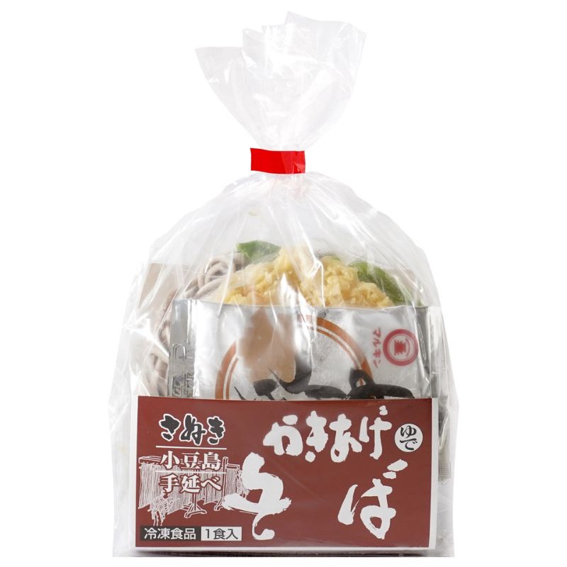 さぬき小豆島　手延冷凍調理そば6食セット（えび天２/きつね２/かきあげ２）