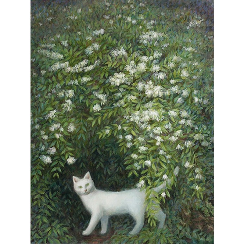 池上夏生 額付き高級プリント ”空木があちこちに”