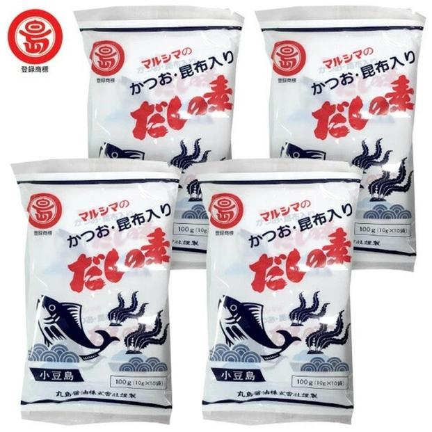 マルシマだしの素　【かつお・昆布入りだしの素】　100g×4袋　計400g(10g×40袋入)