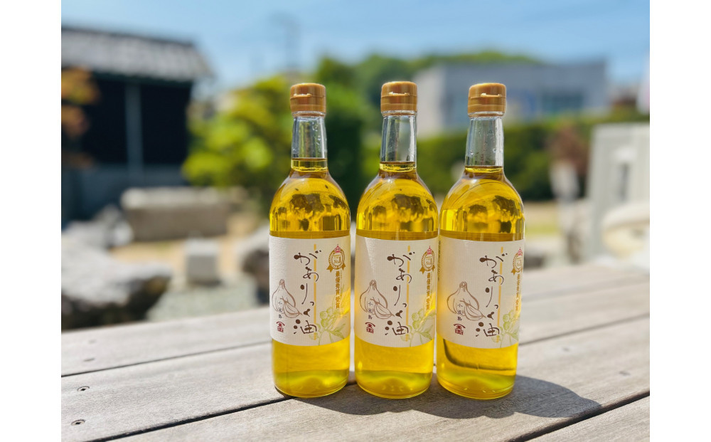 金両醤油 ガーリックオリーブオイル ３本セット