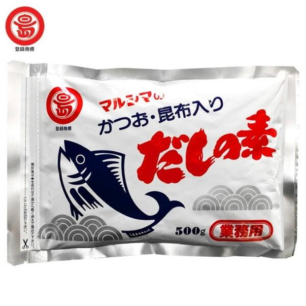 マルシマだしの素　【かつお・昆布入りだしの素】　業務用　1袋500g