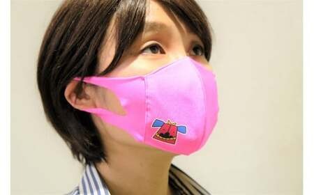 スポーツマスク（獅子キャラクター「舞ちゃん」プリント入り）婦人用ホワイト×2枚＋婦人用ネイビー×1枚セット| 婦人用 スポーツ スポーツマスク ホワイト ネイビー 速乾性 消臭機能付き 日本製 ギフト 職人 手作り 香川県 伸縮素材 国内 国産 レガン |_mk020-045