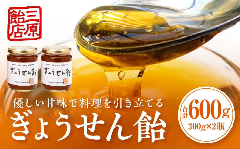 ぎょうせん飴（瓶入り300g×2本）|麦芽糖 水飴 伝統 手作り ぎょうせん飴 お見舞い 砂糖不使用 香川県 三木町|_mk029-001
