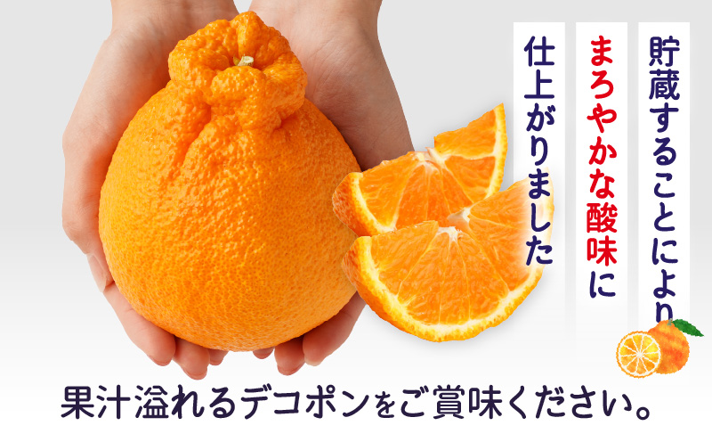 貯蔵デコポン約3kg(8～16玉)【香川県共通返礼品】 | デコポン 甘い 酸味 柑橘 柑橘系 果物 フルーツ 青果 デザート グルメ おすすめ 贈答 贈り物 贈答用 ギフト プレゼント 特産品 特産 取り寄せ 香川県 三木町 |_mk006-050