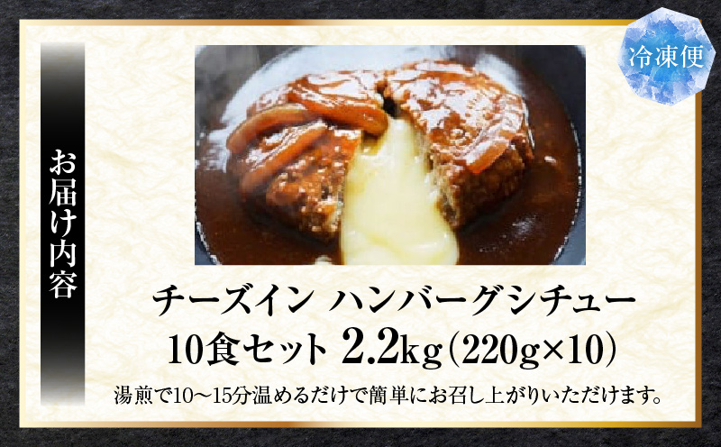 チーズイン　ハンバーグシチュー　濃厚デミグラスソース　10食セット|ハンバーグ 煮込み チーズ シチュー デミグラスソース 濃厚 出汁 濃厚出汁 ベストセラー とろける 特製 香川県 三木町 おすすめ|_mk146-170