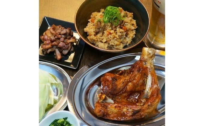 【定期便6回】職人が作った骨付鳥（若）2本セット×6か月連続お届け ローストチキン・チキンレック゛ 鶏肉 