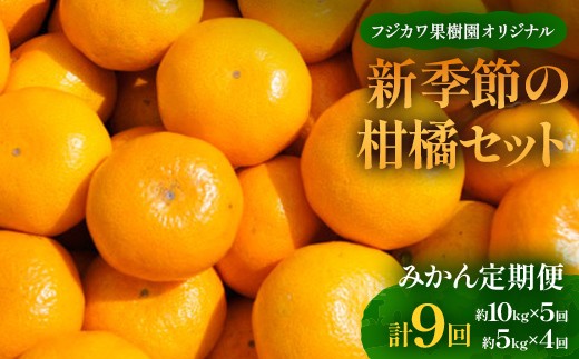 【9回頒布会】《フジカワ温州みかんからスタート》フジカワ果樹園オリジナル・新季節の柑橘セット  柑橘類 柑橘 みかん ミカン 蜜柑 デザート フルーツ 果物 くだもの 果実 食品 FAH-0044