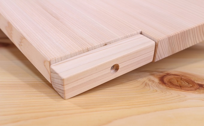 ヒノキのまな板スタンド付き  