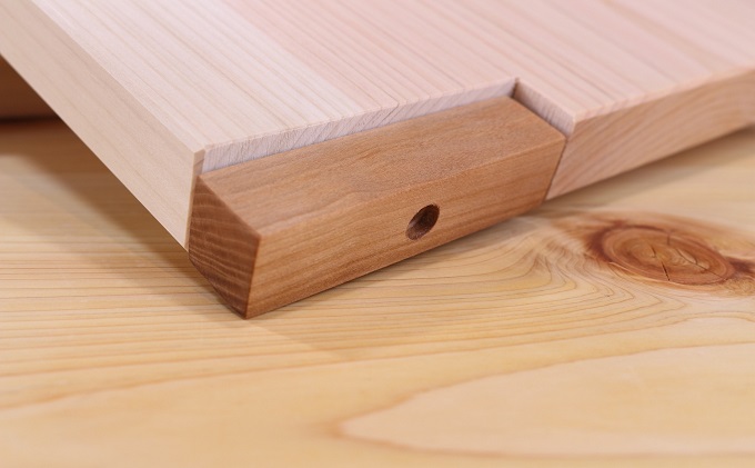 ヒノキのまな板スタンド付き  