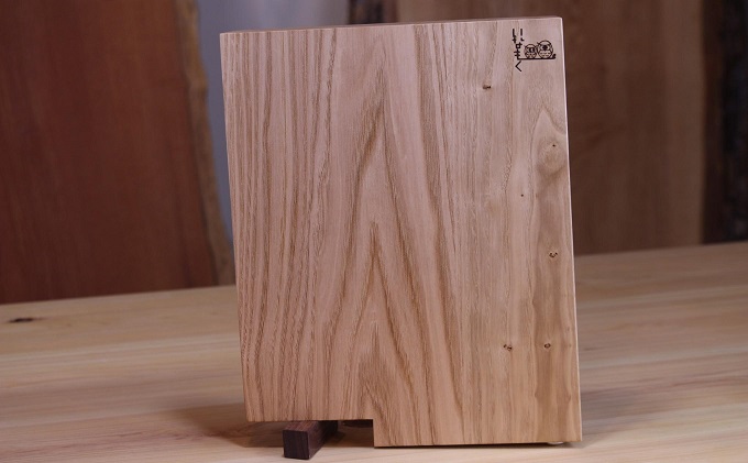 栗のまな板スタンド付き大 キッチン用品 食器 小皿 工芸品