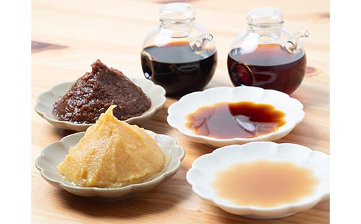 うま味しょうゆ・こんぴらみそ4点セット 醤油 調味料 食品 名産品 グルメ 四国 F5J-489