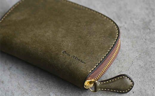 ファスナーウォレット 手のひらサイズ ミディアムサイズ ラウンドファスナーウォレット （グリージオ） F5J-1047