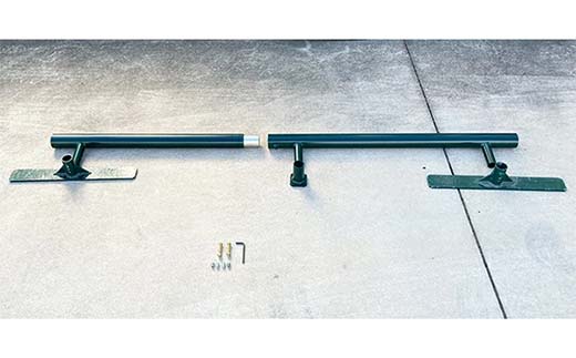 スケートボードレール ロー 丸パイプ ツムラ スケートボードセクション 初心者 子ども向け  F5J-1197