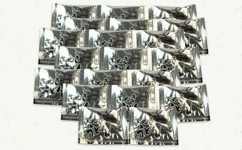 極旨！一晩熟成半生さぬきうどん 300g×5袋、つゆ10袋×2箱（20人前） F5J-164
