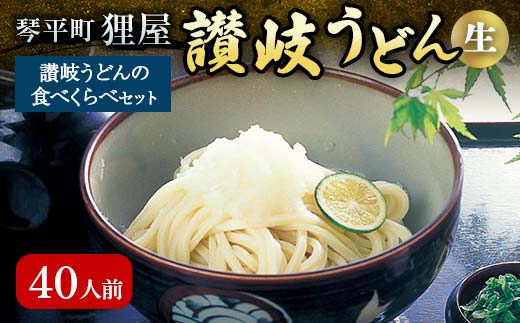 讃岐うどんの食べくらべセット40人前 本場 さぬきうどん 生 うどん 麺 生麺 食べ比べ 釜玉うどん ぶっかけうどん 釜揚げ うどんつゆ つゆ かけつゆ めんつゆ 生しょうゆ 醤油 食品 名産品 四国  F5J-199