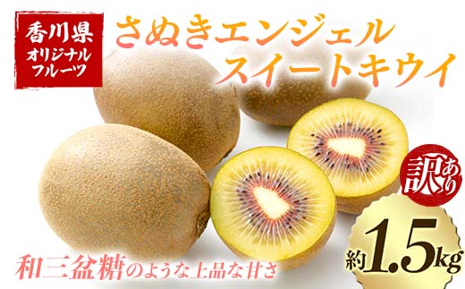 【先行予約2026年11月～2026年12月頃お届け】 訳ありさぬきエンジェルスイートキウイ(約1.5kg) フルーツ 果物 くだもの キウイ さぬき エンジェルスイートキウイ デザート 食品 名産 オリジナル品種 四国 1万円 F5J-1065