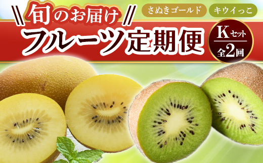 【フルーツ定期便 2回】 《キウイっこからスタート》 Kセット さぬきゴールド 約2.7kg キウイっこ 約1.8kg キウイ キウイフルーツ 旬 果物 国産 香川県 フルーツ定期便 F5J-789