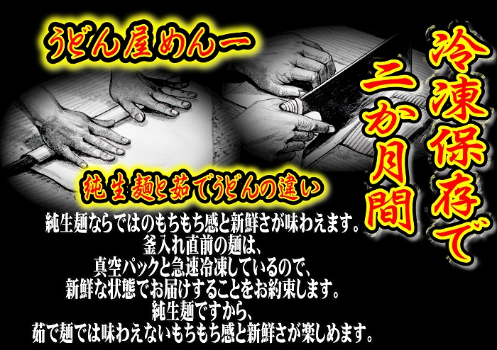冷凍長持ち！本場うどん屋の純生讃岐うどん4種出汁セット【L-58】