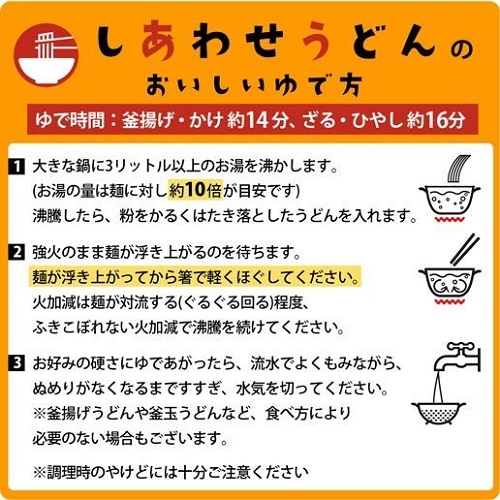 しあわせ製麺の本場讃岐純生うどん大盛45人前 つゆ付き【H-39】