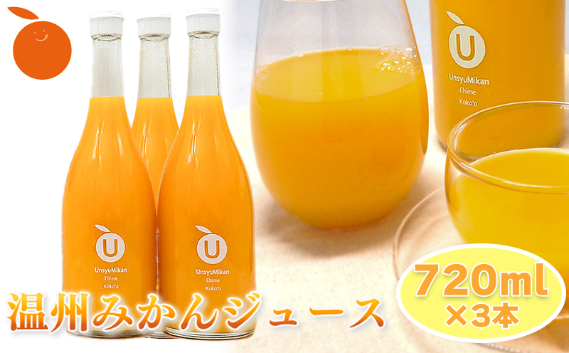 【ギフトおすすめ】 温州みかんジュース 3本セット ギフト お中元 手土産 贈り物 プレゼント おすすめ みかん ジュース 愛媛県 松山市
