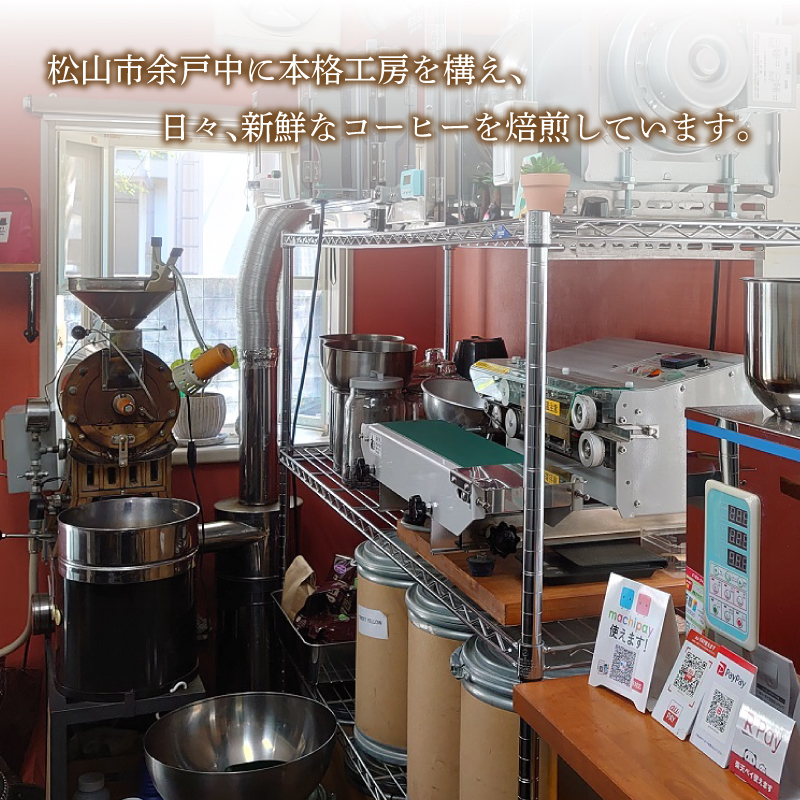 坊っちゃん珈琲340ｇ(豆)とドリップバッグ5袋のセット | 珈琲 コーヒー セット 中煎り 自家焙煎 坊っちゃん珈琲 新鮮 愛媛県 松山市