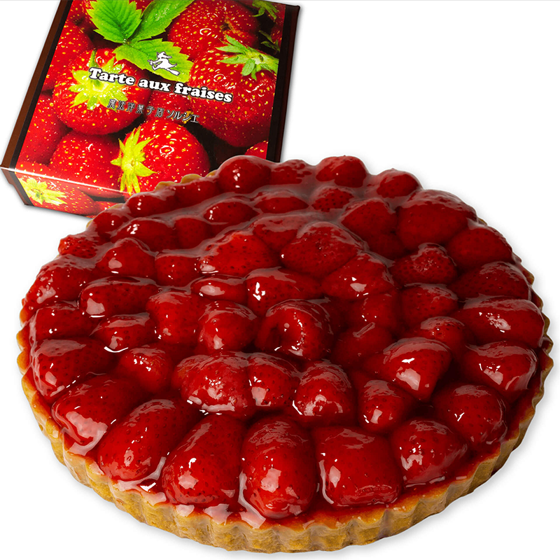 苺のコンポート タルトケーキ 6号 6人〜8人分 直径19cm 約720g | デザート ケーキ お菓子 洋菓子 冷凍 着日指定 お誕生日 誕生日 ギフト お祝い 愛媛県 松山市