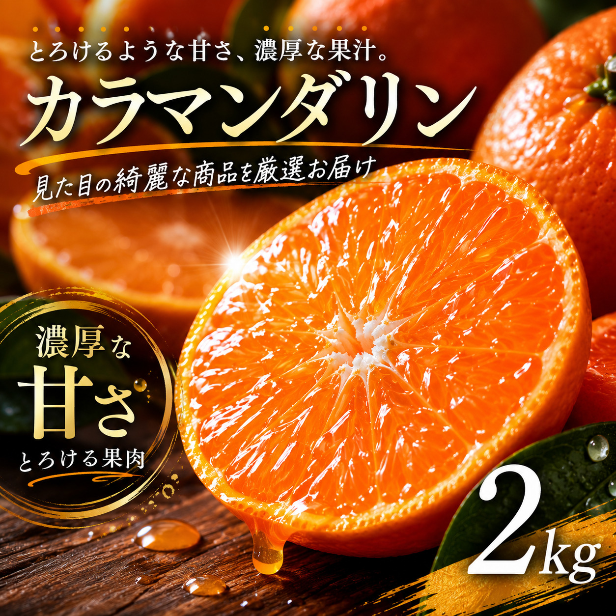 【選び抜いた一箱】 ギュッと濃い甘さ 【カラマンダリン】 2kg 愛媛県産 【2027年4月上旬頃から順次発送】 | みかん 蜜柑 mikan 柑橘 果物 愛媛のみかん くだもの 贈答 フルーツ ご家庭用 数量限定 愛媛県産 ミカン 愛媛県 松山市