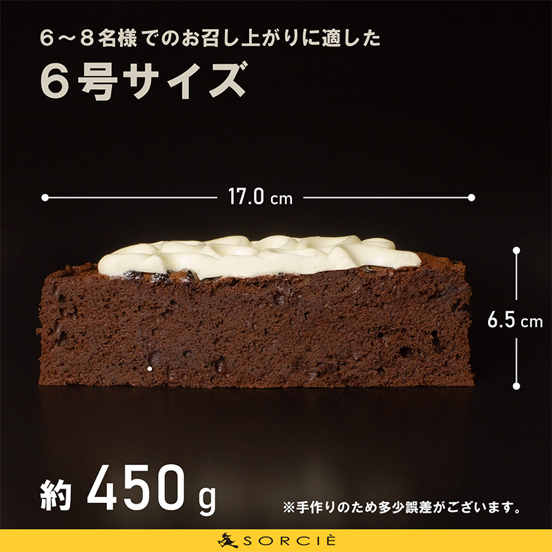 【着日指定可】ガトーショコラ クラシック 6号 【直径17cm：6?8人分】 | デザート ケーキ お菓子 洋菓子 冷凍 着日指定 お誕生日 誕生日 ギフト お祝い 愛媛県 松山市