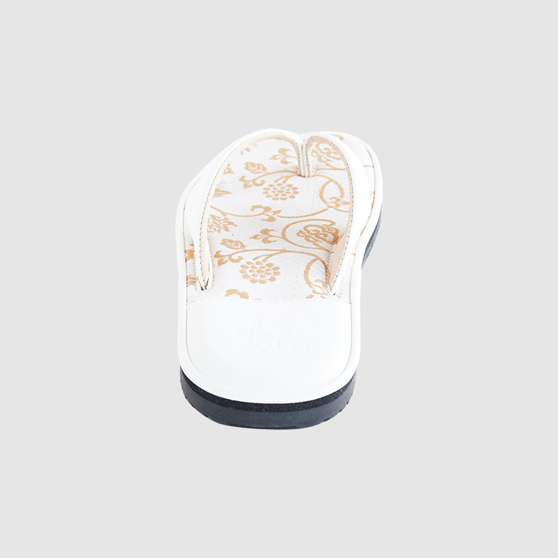 和所谷 和柄ハナオサンダル（白）【Lサイズ】26.5cm