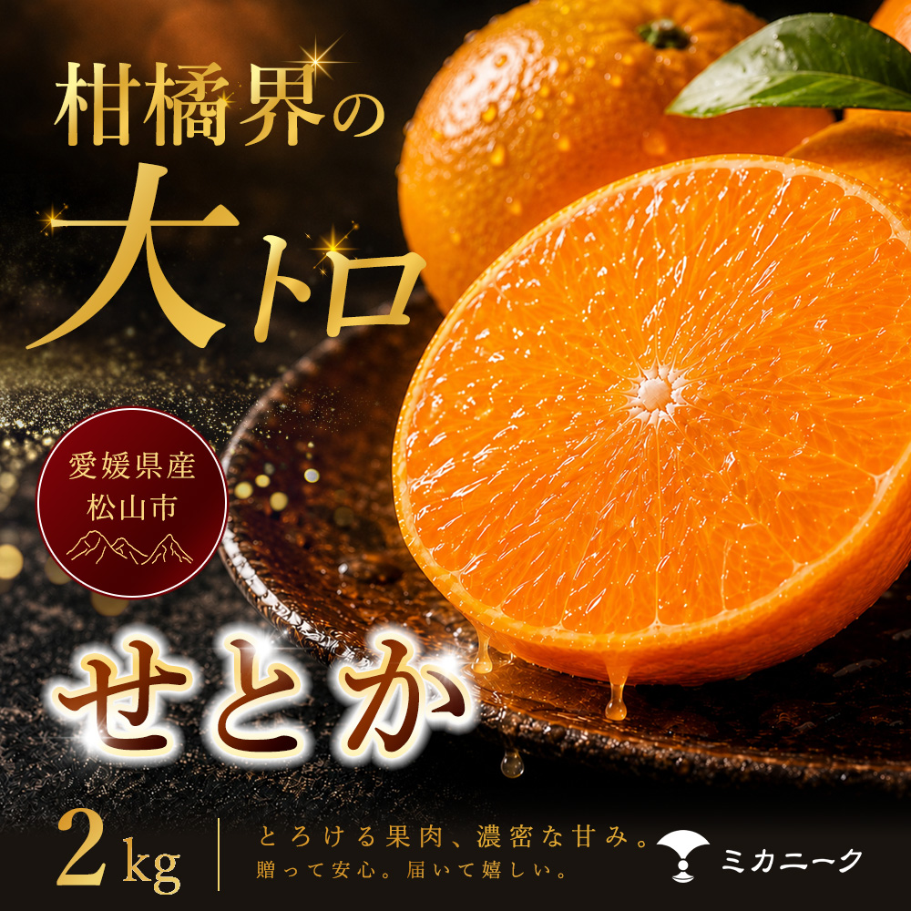 【数量限定受付】 柑橘の大トロ 【せとか】 2kg　愛媛県産 【2027年2月中旬頃から順次発送】 | みかん ミカン mikan 蜜柑 訳ありフルーツ 柑橘 果物 おすすめ 高級 お勧め 愛媛三大高級柑橘 ( 紅まどんな せとか 甘平 ) お取り寄せ ギフト 愛媛県 松山市