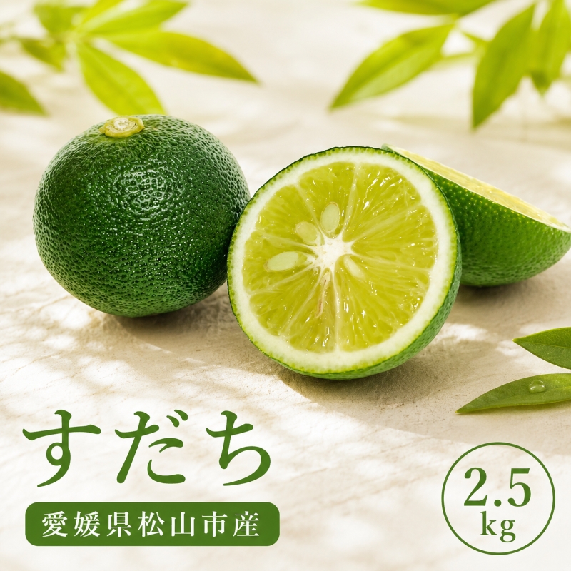 【2026年8月上旬より順次発送】すだち 2.5kg  家庭用 愛媛県産 | 不揃い キズあり 訳あり フルーツ 果物 くだもの 農家直送 スダチ すだち果汁 焼き魚 ぶり しいたけ お酒 酢 旬 刺身 ぶり 愛媛県 松山市