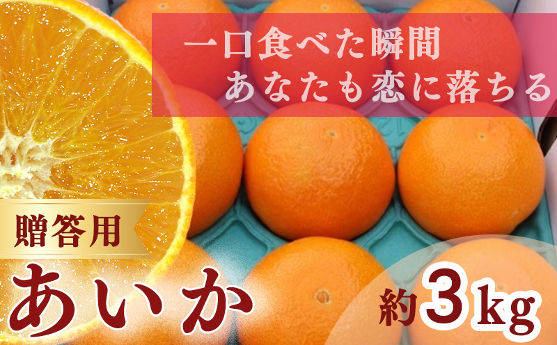 【 先行予約 】【訳あり】農家直送 名前だけが訳あり あいか 3kg 贈答用 | 紅まどんな と同種 みかん愛媛 松山 フルーツ 果物 くだもの 3キロ 数量限定 期間限定 送料無料 柑橘 みかん フルーツ 果物 みかん ランキング 2024年度