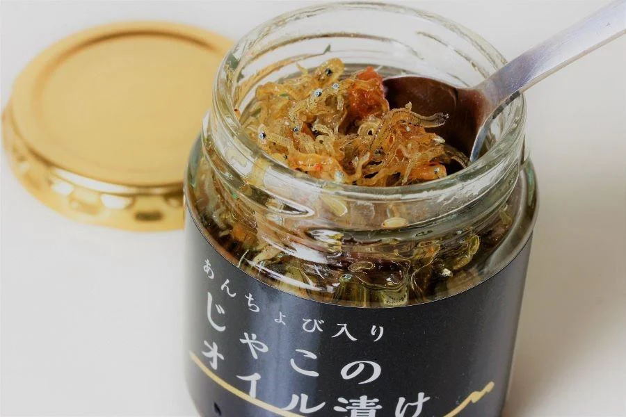 【化粧箱入】あんちょび入りじゃこのオイル漬け〈６本〉・お茶碗セット おすすめ 人気 ギフト セット 愛媛県 松山市 お酒のお供 ごはんのお供