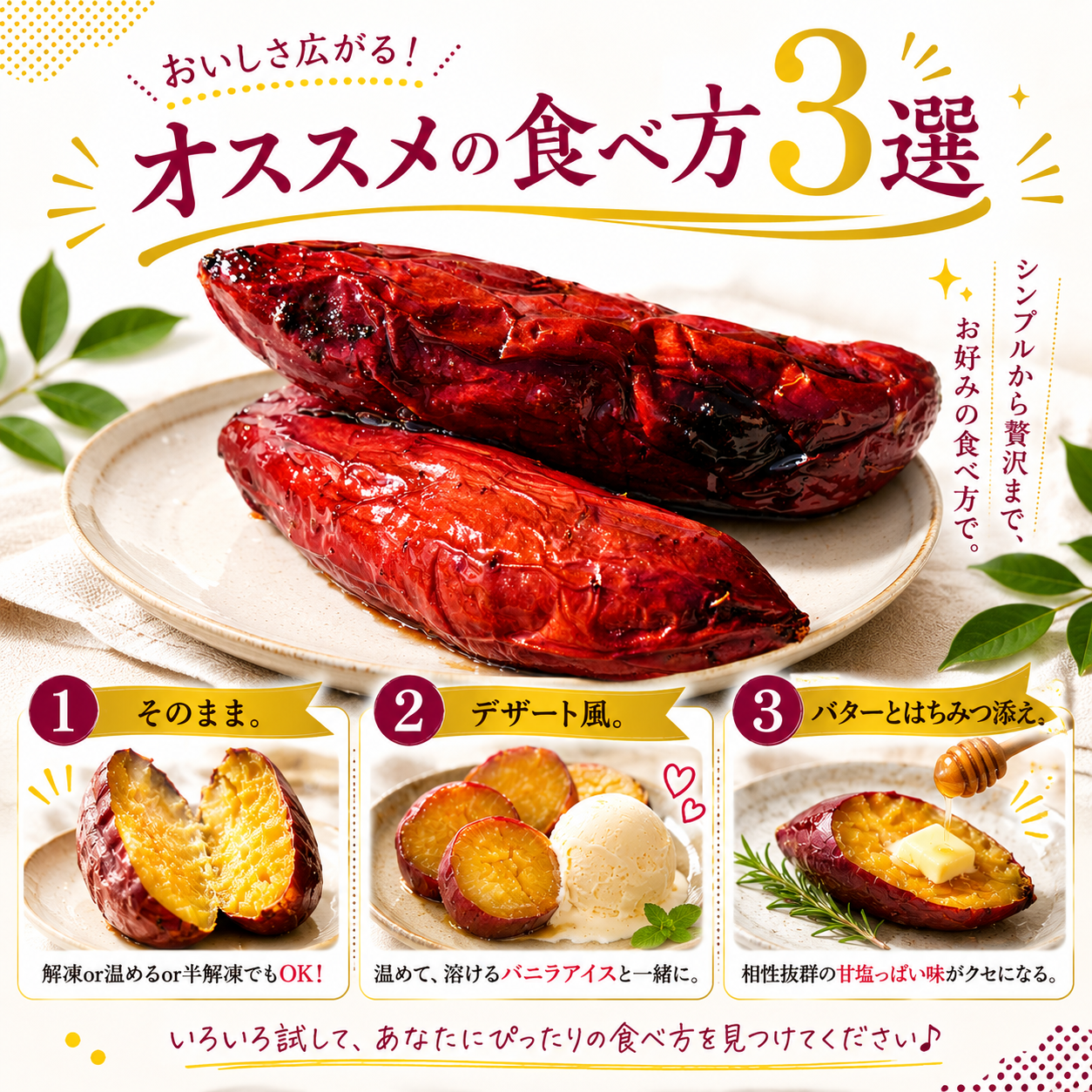 冷凍焼き芋 約1kg 人気 Viimo 美芋｜焼き芋 芋 熟成 さつまいも 紅はるか