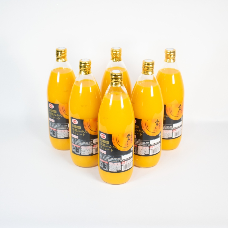 POM 愛媛みかん ストレート 6L 1L×6本 果汁100% みかんジュース オレンジジュース ストレートジュース ポンジュース 果汁飲料 愛媛県産 温州みかん 愛媛県 松山市 人気おすすめ