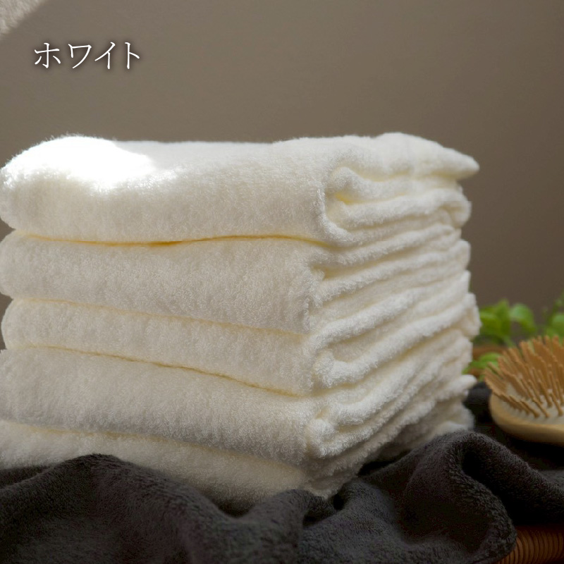 【今治タオル】4枚セット フェイスタオル2枚・バスタオル2枚 椿セレクト スーピマ ホワイト | 今治タオル たおる towel 愛媛県産 松山市 日本製 普段使い 肌ざわり 吸水性 乾きやすい ふんわり 敏感肌 新生活 愛媛県 松山市 織肌工房株式会社