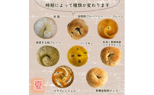 夏メニュー！ ベーグル 専門店 BAGEL ラクダピクニック シンプル ベーグル セット 8個 | パン ベーグル 国産 焼き立て 8個セット 詰め合わせ 季節限定 時期限定 愛媛 松山